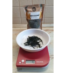 5 gramm szárított wakame alga