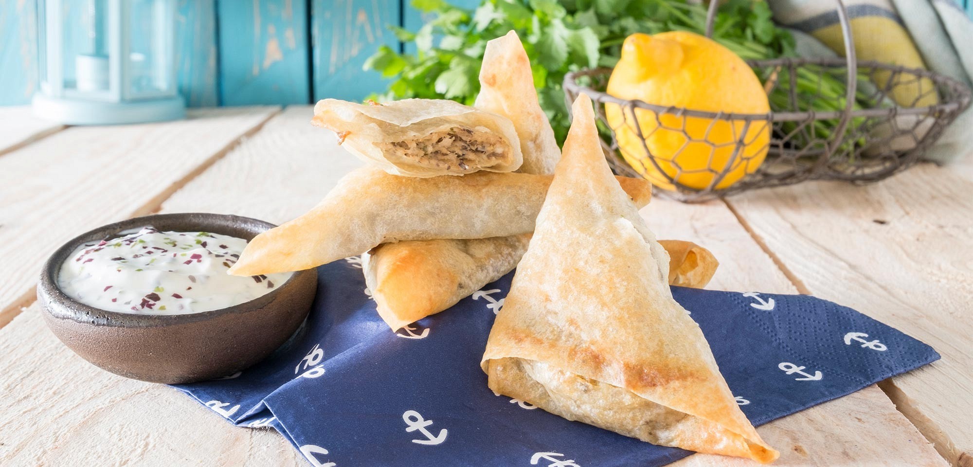 Tropita – görög pite – szardíniával, fetasajttal és 3-féle algával recept