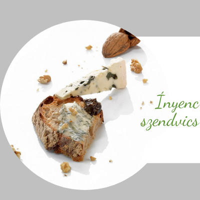 Roquefort-os szendvics recept Roscoff-i hagyma és alga « confit »-tal