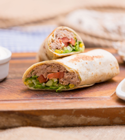 halkonzervből wrap iskolai uzsonnának