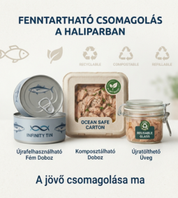 A tonhal konzerv csomagolásának környezetbarát trendjei