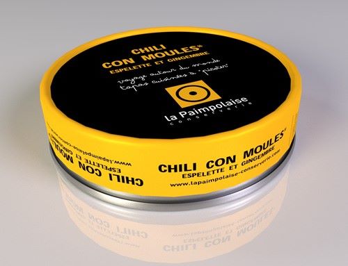Kagyló-chili tapas Espelette paprikával és gyömbérrel