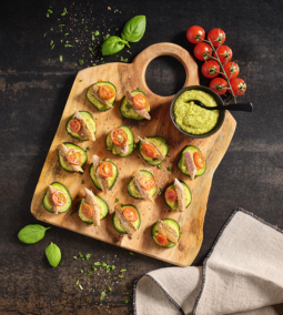 Könnyű nyári falatkák makrélafilével és guacamole-val