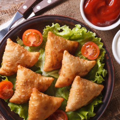 Samosa (indiai tésztatáska) recept algával