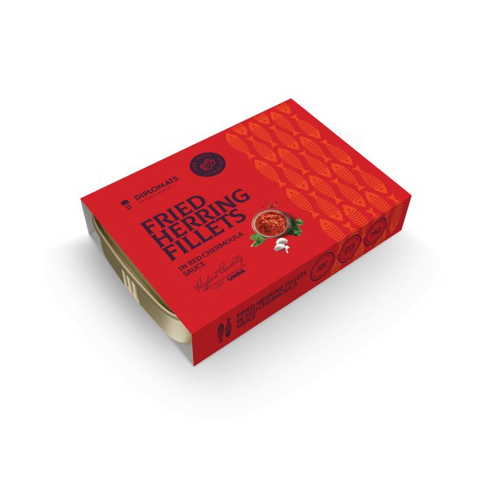sült heringkonzerv red chermoula szószban
