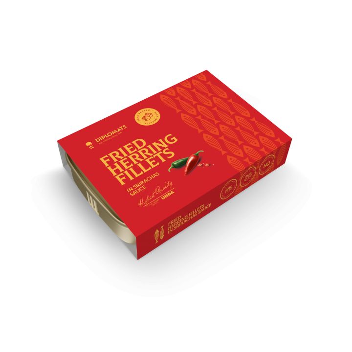sült heringkonzerv sriracha csípős szószban