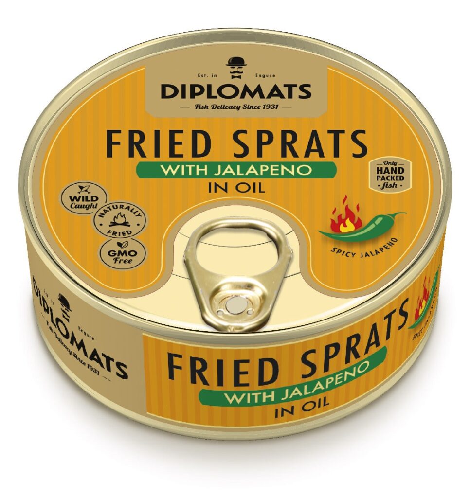 prémium sült sprotni repcemagolajban jalapeno paprikával 240 g