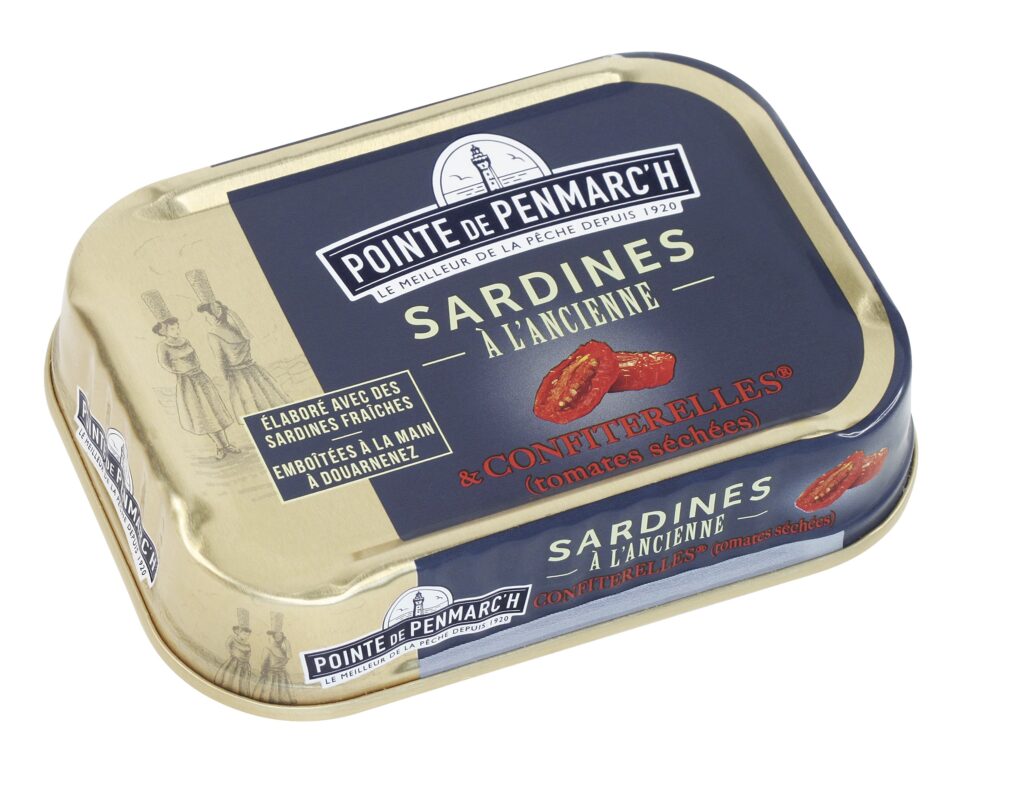 gourmet sült szardíniafilé olívaolajban szárított paradicsommal