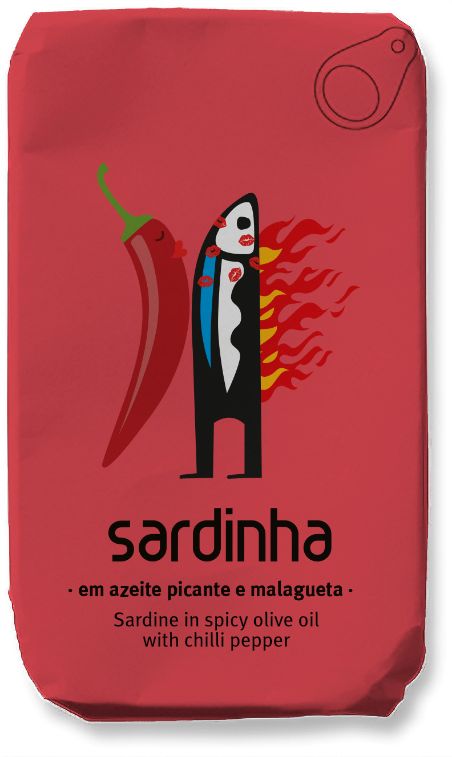 szardíniakonzerv csípős olívaolajban chilipaprikával portugál