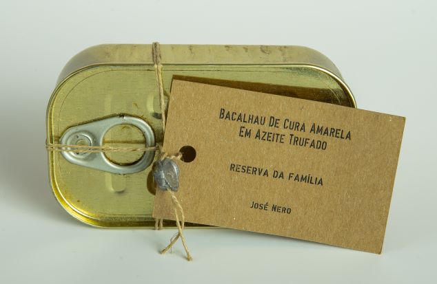 portugál egyedi limited editon tőkehal szarvasgomba-olajban
